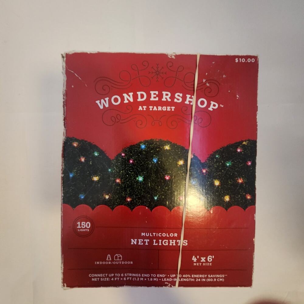 Wonder Shop Target Multicolor Net Lights, Tested Works 4x6